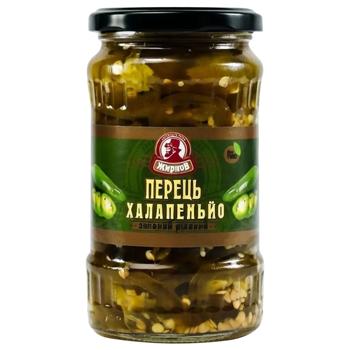 Перец халапеньо Жирнов резанный 350г - купить, цены на Чудо Маркет - фото 1