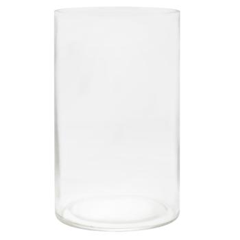 Special Transparent Glass Cylinder Vase 15*25cm 1525