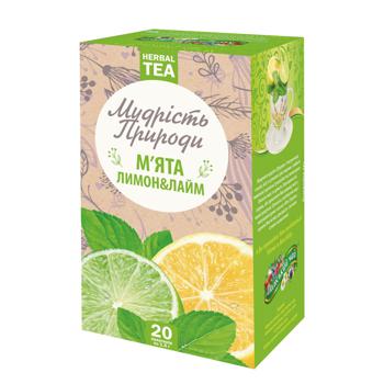 Mudrist Pryrody Mint, Lemon and Lime Herbal Tea 1.5g*20pcs - buy, prices for METRO - photo 1