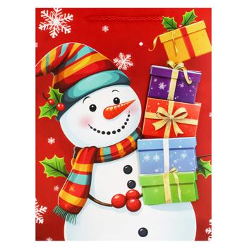 Пакет подарочный Greenwich 40х30х12см в ассортименте - купить, цены на NOVUS - фото 2