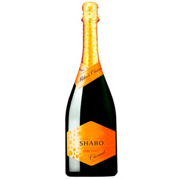 Shabo Sharmat White Semi-sweet Sparkling Wine 10.5-13.5% 0.75l - buy, prices for MegaMarket - photo 1