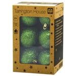 Куля ялинкова Tarrington House зелений 6см 6шт