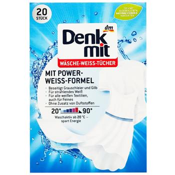 Denkmit Laundry Wipes to Restore White Color 20pcs - buy, prices for - photo 4