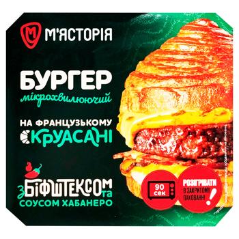 Бургер М'ясторія на круасані з біфштексом та соусом хабанеро 230г - купити, ціни на Cупермаркет "Харків" - фото 2