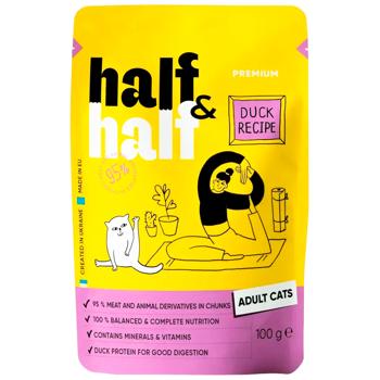Набір кормів і ласощів для котів Half&Half Пет-щастя 760 г - асорті - купити, ціни на MasterZoo - фото 4