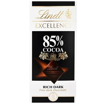 Шоколад чорний Lindt Еxcellence 85% 100г - купити, ціни на WINETIME - фото 1