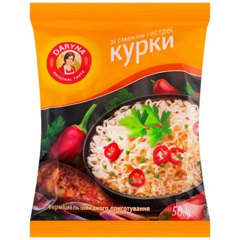 Вермишель Daryna со вкусом острой курицы 50г - купить, цены на Эпицентр FOOD - фото 1