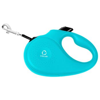 Поводок-рулетка Collar с лентой S до 15кг 5м голубой - купить, цены на MasterZoo - фото 1