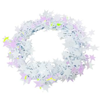 Мішура з візерунком Actuel біла 7м - купити, ціни на Auchan - фото 1