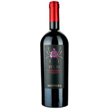 Вино Mottura Stilio Primitivo di Manduria красное сухе 14,5% 0,75л - купить, цены на Cупермаркет "Харьков" - фото 1