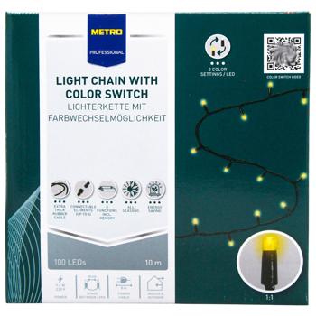 Metro Professional Light Chain with Color Switch 100LED 10m - buy, prices for METRO - photo 3