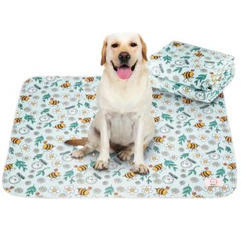 Misoko&Co Bees Reusable Dog Pee Pad 80x140cm Blue - buy, prices for MasterZoo - photo 3