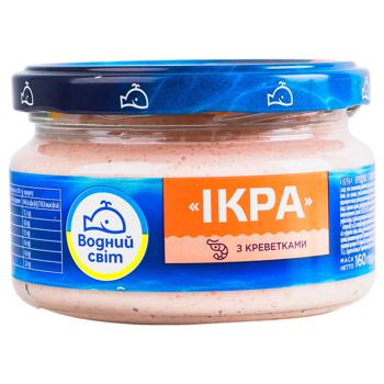 Vodnyi Svit Сapelin Сaviar with Shrimp 160g - buy, prices for - photo 2