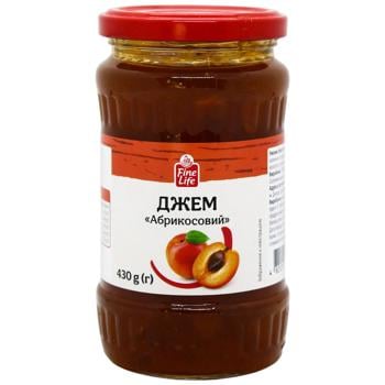 Fine Life Apricot Jam 430g - buy, prices for METRO - photo 1