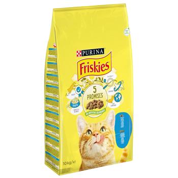 Корм сухой Friskies с лососем и овощами для взрослых кошек 10кг - купить, цены на MasterZoo - фото 2