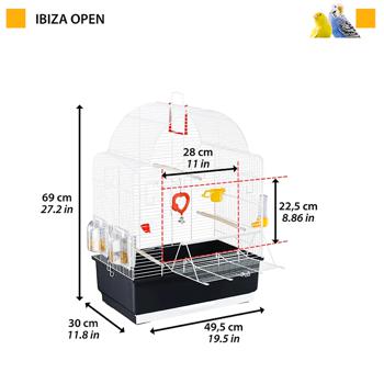 Клітка для птахів Ferplast Ibiza Open 49,5х30х69см - купити, ціни на MasterZoo - фото 2