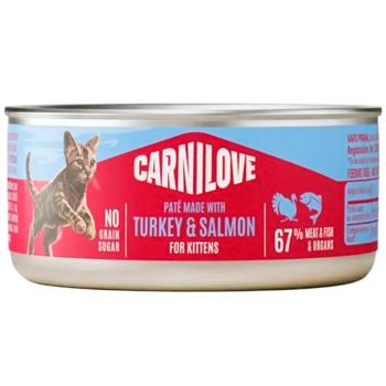 Вологий корм для кошенят Carnilove Kittens Pate 100 г - індичка та лосось - купити, ціни на MasterZoo - фото 1