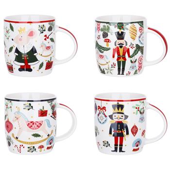 Bona Di Happy Holidays Porcelain Mug 365ml in Assortment - buy, prices for WINETIME - photo 1