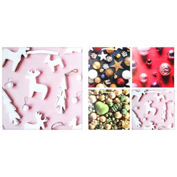 Пакет подарочный бумажный 16,5*16*7см - купить, цены на КОСМОС - фото 1