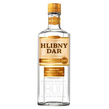 Hlibny Dar Premium Vodka 40% 0.5l - buy, prices for MegaMarket - photo 1