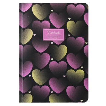 Bourgeois Hearts Checkered Notebook А5 64 sheets - buy, prices for NOVUS - photo 1