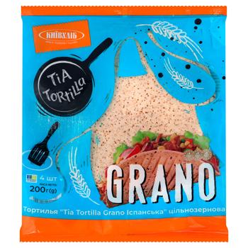 Kyivkhlib Tia Tortilla Grano Spanish Whole Grain Tortilla 200g