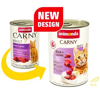 Animonda Carny Wet Food with Beef and Lamb for Cats 400g - buy, prices for COSMOS - photo 3