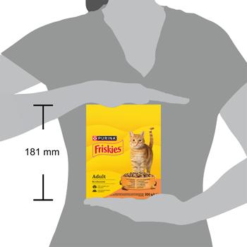 Friskies Dry Feed with Chicken and Vegetables for Adult Cats 300g - buy, prices for COSMOS - photo 4