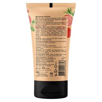 Крем для рук Tink Тонизирующий с экстрактом грейпфрута и маслом ши 45мл - купить, цены на КОСМОС - фото 2