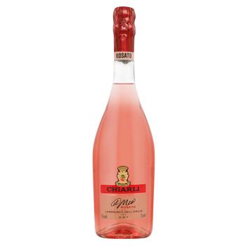 Вино ігристе Chiarli Lambrusco Rosato рожеве сухе 10% 0,75л - купити, ціни на AlcoHub - фото 1