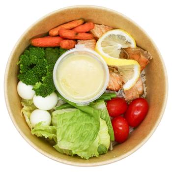 Боул The Local Food з сьомгою та овочами 420г - купити, ціни на КОСМОС - фото 2