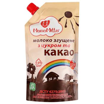 Mama Milla Condensed Milk with Cocoa and Sugar 7.5% 320g - buy, prices for ULTRAMARKET - photo 1