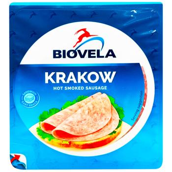 Biovela Krakow Semi Smoked Sliced Sausage 180g - buy, prices for - photo 2