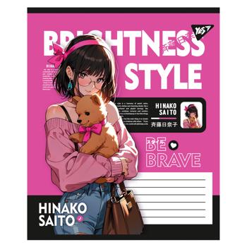 Зошит Yes Brightness style в клітинку 24 аркуші в асортименті - купити, ціни на - фото 4