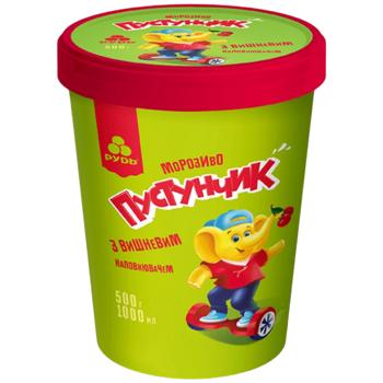 Rud Pustunchyk Ice cream with Cherry Filling 500g