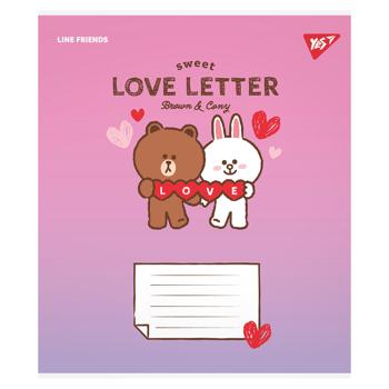 Yes Line Friends Love Letter Lined Notebook А5 12 sheets - buy, prices for - photo 2