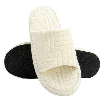 Twins HS Women's Terry Platform Slippers s.38-39 Milky White