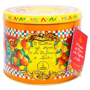 Fiasconaro Dolce&Gabbana Panettone with Candied Lemon, Orange, Mandarin Puree and Saffron 500g - buy, prices for WINETIME - photo 1