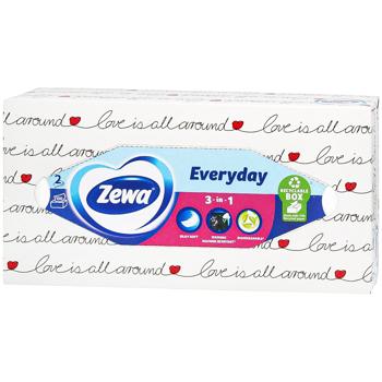 Серветки косметичні Zewa Everyday для обличчя 2 шари 100шт - купити, ціни на КОСМОС - фото 5