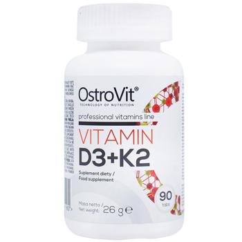 Вітаміни OstroVit D3+K2 90шт - купити, ціни на Auchan - фото 1