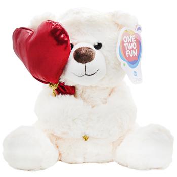 OneTwo Fun Teddy Bear Valentine with Ball 25cm - buy, prices for - photo 2