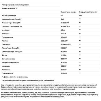 Травні ферменти Enzymedica Digest Complete зі смаком апельсина 30 жувальних таблеток - купити, ціни на Біотус - фото 2