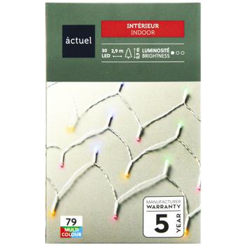 Гірлянда Actuel 30LED мультиколор на батарейках 3,05м - купити, ціни на Auchan - фото 2