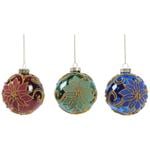 Actuel Flower Christmas Tree Ball 8 cm in assortment