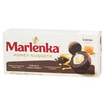 Marlenka Cocoa Honey Balls with Milk and Cream Filling and Nuts 235g - buy, prices for NOVUS - photo 1