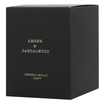 Свеча Cereria Molla Premium Amber & Sandalwood ароматическая 230г - купить, цены на WINETIME - фото 1