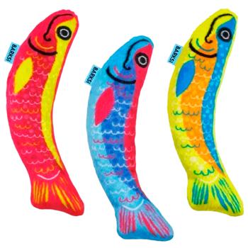 Barksi Веселі рибки іграшка для котів 3 шт - різнокольоровий - купить, цены на MasterZoo - фото 1