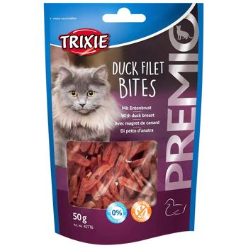 Ласощі для котів Trixie Premio Duck Filet Bites з качкою 50г - купити, ціни на MasterZoo - фото 1