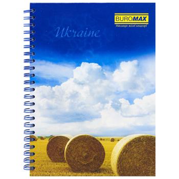 Buromax Checkered Notebook on a Spring А5 96 pages - buy, prices for ULTRAMARKET - photo 2