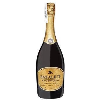 Bazaleti White Brut Sparkling Wine 10.5-13.5% 0.75l - buy, prices for Epicentr FOOD - photo 1